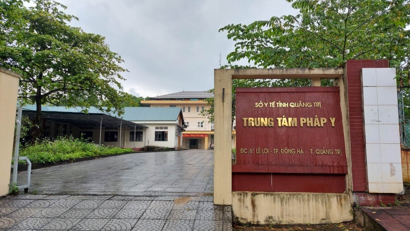 Trụ sở Trung tâm Pháp y tỉnh Quảng Trị, nơi ông Cương làm việc trước khi bị khởi tố
