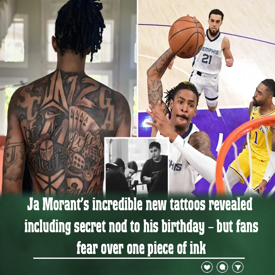 Ja Morant’s incredible new tattoos revealed including secret nod to his