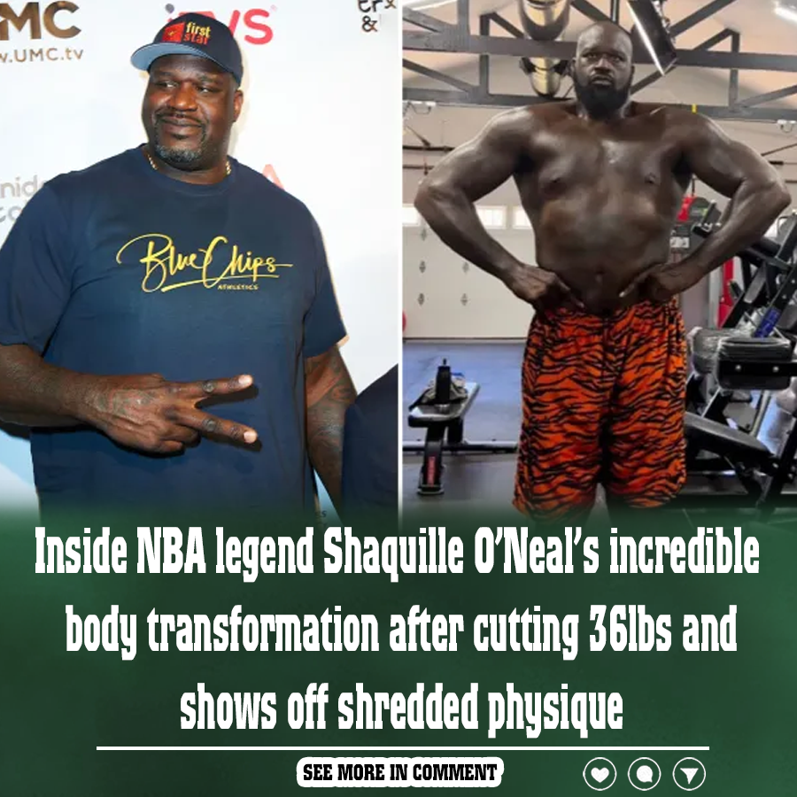 Inside Nba Legend Shaquille Oneals Incredible Body Transformation After Cutting 36lbs And 4636